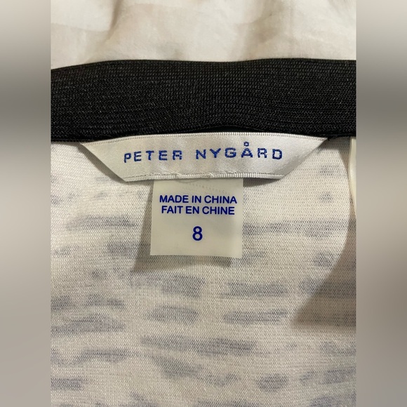 Peter Nygard Stripe Pencil skirt knit elastic waist 8 spandex stretch colorblock - Picture 12 of 16